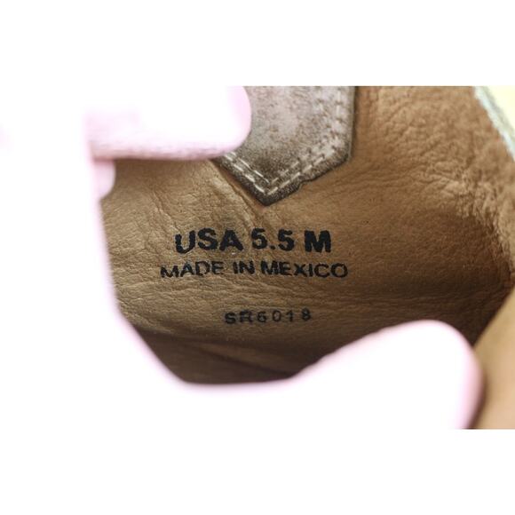 Sterling River Boots Womens 5.5M White Distressed Leather Tassel Western Ankle - Picture 6 of 16